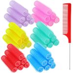 36 Pieces Self Grip Small Hair Curlers Self Grip Salon Hairdressing Curlers Hair Rollers Salon Hairdressing Rat Tail Comb Hairdressing Curlers To