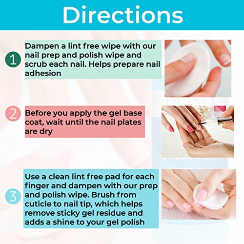 Lansilk Nail Prep & Gel Nail Polish Wipe Residue Cleanser Remover 250ml – UV LED Manicure Gel Polish Base Wipe – Sanitises Nail Plate & Removes T