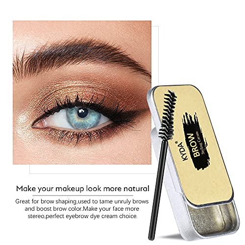 Ownest 2PCS Eyebrow Soap Kit,Brows Styling Soap,Long Lasting Waterproof Smudge Proof Eyebrow Styling Pomade for Natural Brows, 3D Feathery Brows