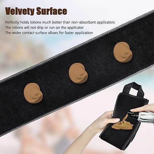 LOPHE Self Tanning Mitt Applicator, Microfiber Back Lotion Applicator Apply Lotion to Back, Self Tan Back Applicator Works With Fake Tan Mitt, Ba