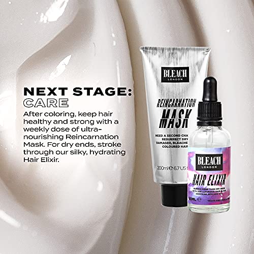 BLEACH LONDON Silver Shampoo - High Pigmented Ashy Silver Rinse, Vegan Cruelty Free, colour Protected Clean, colour Depositing Toning Formula 16.