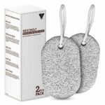 WestWolf Natural Pumice Stone for Feet and Hands, Pack of 2 Rectangled Shape,Feet Hard Skin Remover – Foot Scrubber for Dead Skin Removal – Natur
