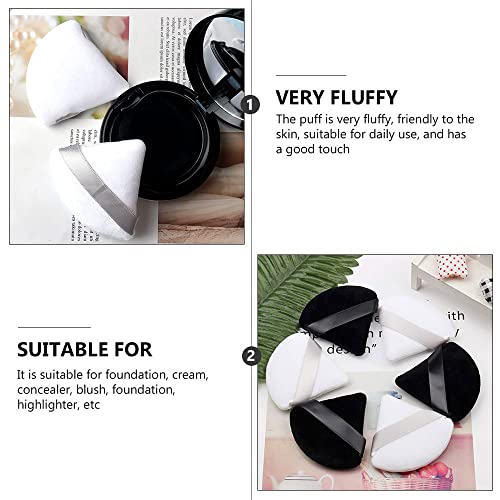 Powder Puff Face Triangle Makeup Puff 2 Pcs Setting Powder Puffs for Pressed Powder Large Soft Under Eye Make Up Sponges With Strap For Body Eyes