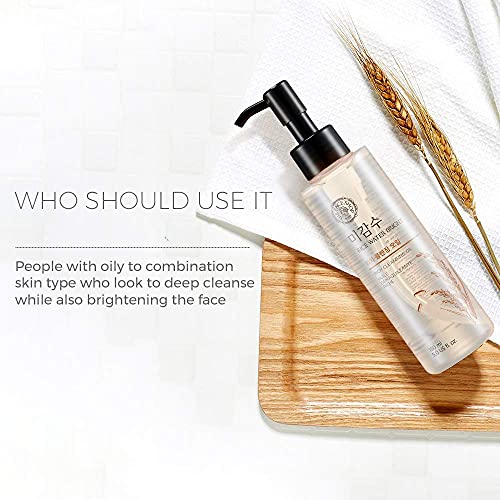 QRA The Face Shop Rice Water Bright Light Cleansing Oil, 150 ml