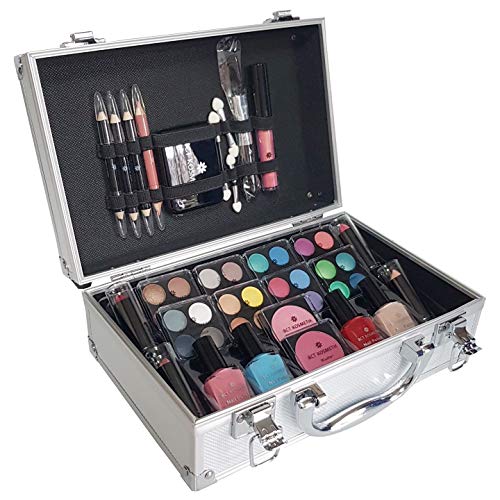 BCT-Kosmetik 52 Piece Vanity Case Make Up Set Storage Box Beauty Cosmetic Gift Travel Make Up Carry Box Christmas