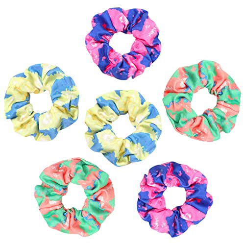 Shiny Metallic Scrunchies for Girls, 12 Pieces Hair scrunchies for Women Elastics Ponytail Holder Hair bands Teenage Girls Hair Accessories Gift