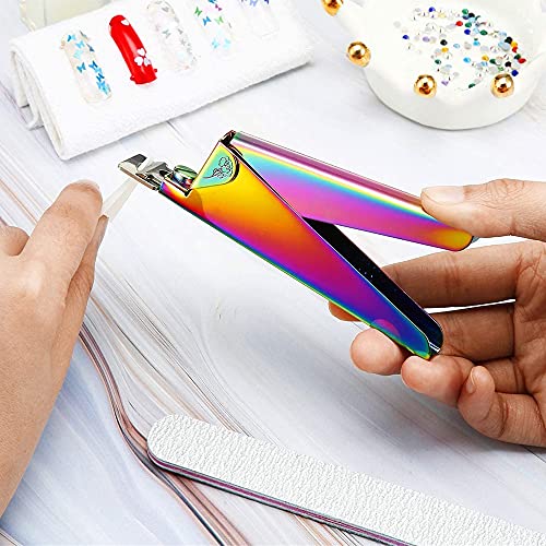 1Pcs Stainless Steel Professional Nails Cutter Trimmer False Nail Clippers Tip Cutter for Nail Salon Home Nail Art