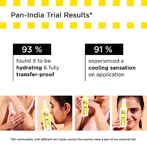 SunScoop Fluid Body Sunscreen Spray SPF 60, No White Cast, Protects from UVA & UVB Rays, Hybrid, for Dry, Normal, and Oily Skin Types | 125 ml (P