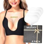 Muzooy 4 Pack Chest Wrinkle Pads, Anti Wrinkle Silicone Chest Patches, Resuable and 100% Medical Grade Décolleté Anti Wrinkle Patches, Overnight