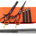 Candure Hairdressing Cutting Scissors Barber and Thinning Salon Shears Set 5.5 inch