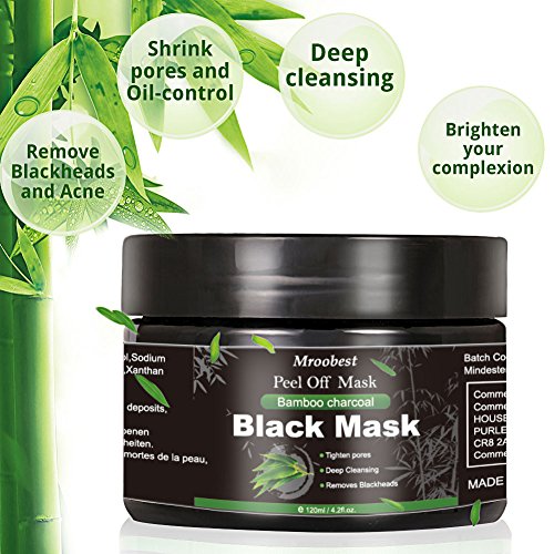 Blackhead Mask, Peel Off Mask, Blackhead Remover Mask, Face Mask with Activated Carbon, Purifying Black Face Mask, Deep Skin Clean Purifying Acne