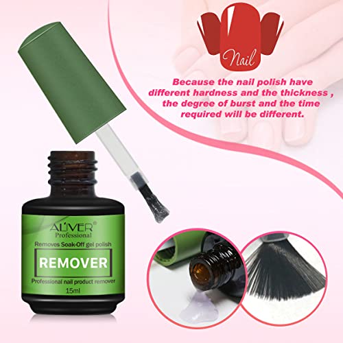Gel Nail Polish Remover 2 Pack, Peel off in 3-5 Min, Professional Quick & Easy Removes Gel Nail, Acrylic & Shellac Nails, Safe and Non-Irritant,