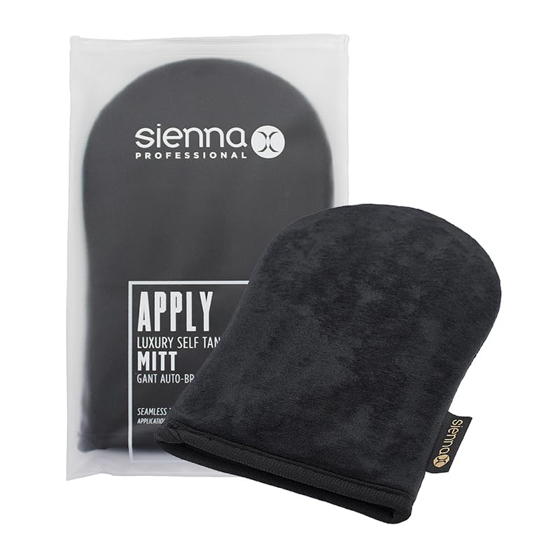 Sienna X Luxury Self Tan Mitt. Double Sided Fake Tan Applicator For A Streak Free & Flawless Tan. Machine Washable & Waterproof Glove Perfect For