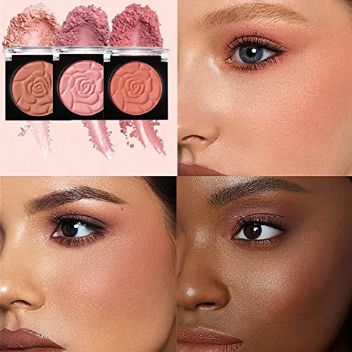 Blusher,Blushers for Cheeks Make Up,Blush Palette, Peach Pink Blushers for Cheeks Make Up,Matte Face Blush Make Up Powder,Red Blush,Makeup Blush