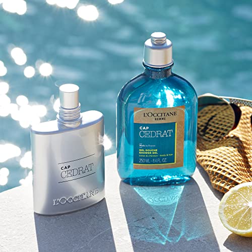 L'OCCITANE L'Occitane Shower Gel 250 ml| Luxury Body Wash for Men| 2-in-1 Hair & Body| Aromatic Lavender Scent|