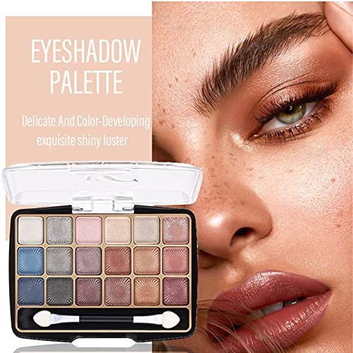 Eyeshadow Palette - Highly Pigmented Eye Makeup Palette, 18 Blendable Matte Eye Shadow Pallets, Eye Shadow Make Up for Women