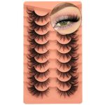 ALICE Eyelashes Fairy Fox Eye Lashes False Eyelashes Mink Wispy Strip Lashes Pack Fluffy Volume Cat Eye Lashes Fake Eye Lashes 9 Pairs