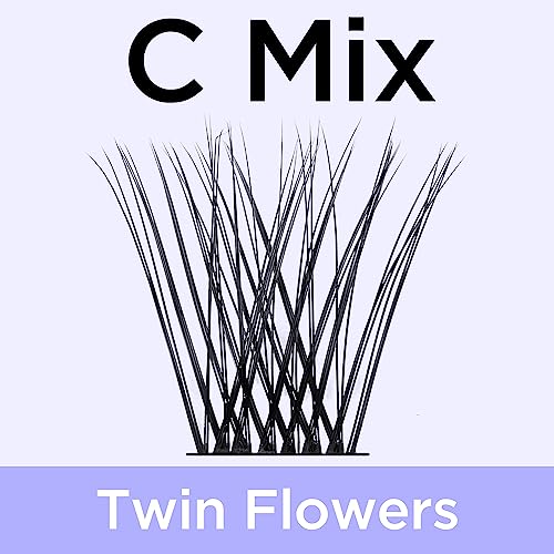 BEYELIAN Cluster Lashes, D+ Curl Individual Lashes, 168 Pcs Cluster Eyelash Extensions 0.07mm 10-16mm Mixed DIY Lash Clusters Reusable Super Thin