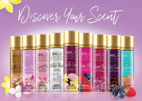 So…? Unique Womens Vegan Vanilla Candy Body Mist Fragrance Spray 150ml