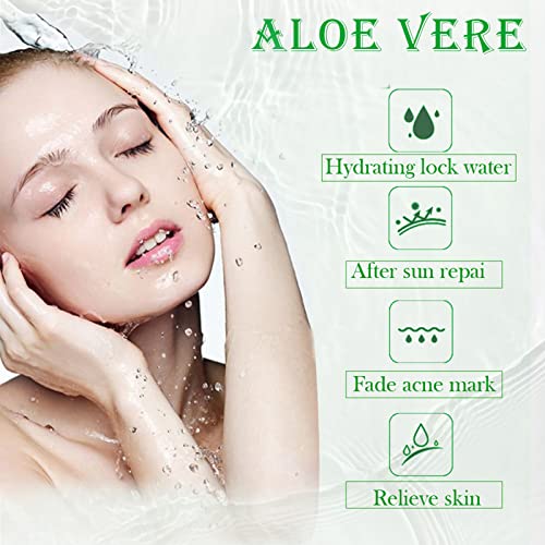 AloeVera Creams Hydrating Moisturizing Improves Sunburn Skin Care Products After Sun Repairs Moisturizer 100ml Old Man Facial Hair (d-color, One