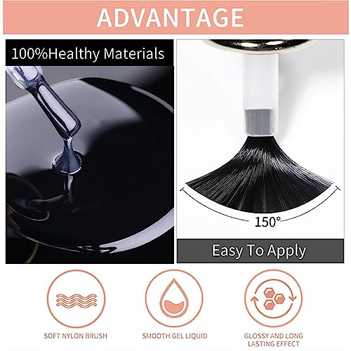 Glitter Nail Polish - Quick Dry Nail Varnish - Rose Gold Shimmering Metal Holographic Nail Paint - Color Pink Champagne Nail Polish No Need Cure