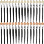 Eyeshadow Applicators, 30 Peces Eyeshadow Brush Sponge Brushes Makeup Applicator 7.5 cm/3 Inch Reusable Foam Tip Makeup Eye Shadow Applicator Bru