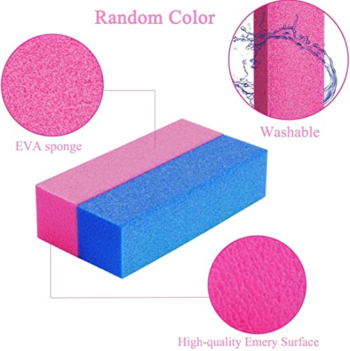 Nail File Set, 13 Pack Nail Files Buffers Nail Brush Professional Nail Files Block 100/180 Grit Double Sided Emery Board Manicure Set for Nail Tr