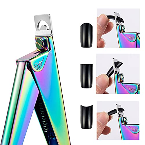 1Pcs Stainless Steel Professional Nails Cutter Trimmer False Nail Clippers Tip Cutter for Nail Salon Home Nail Art