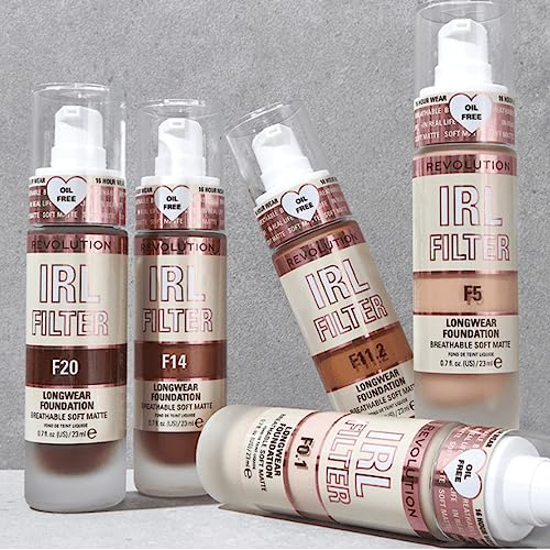 Makeup Revolution, IRL Filter, Longwear, Foundation, F0.1, 23ml