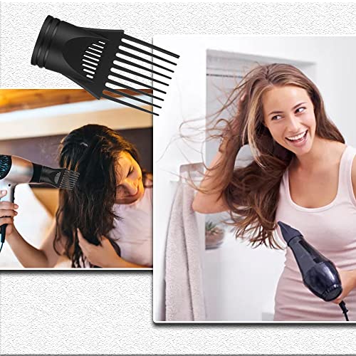 Hair Dryer Diffusers Wind Blow Cover Comb Attachment Nozzle Professional Blow Dryer Mouth for Hair Styling (2Pcs)