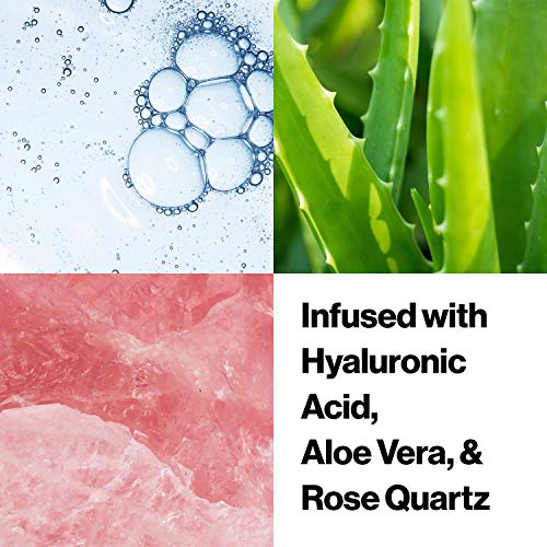 Revlon Super Lustrous Glass Shine Lipstick, Flawless Moisturizing Lip Color with Aloe, Hyaluronic Acid and Rose Quartz, Dewy Peach (019)