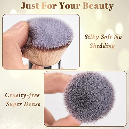 Foundation Brush Flat Top Kabuki Make Up Brush- Start Makers Premium Synthetic Full Coverage Powder Brush- Perfect For Blending Liquid, Cream or