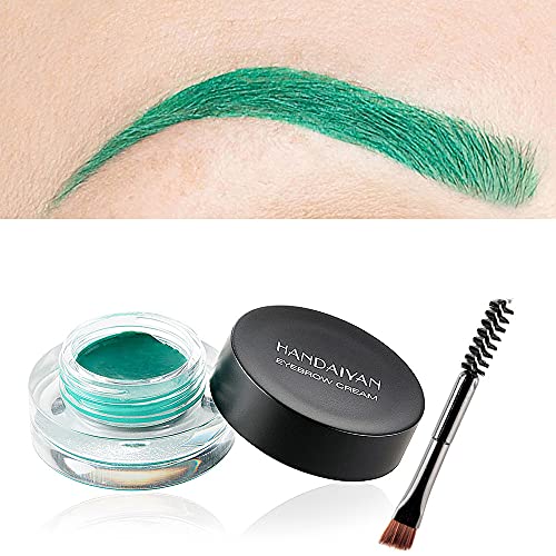 Eyebrow Cream, Waterproof Eyebrow Gel Long Lasting Brow Pomade with Brush, Natural Versatile Tinted Brow Gel Creates Natural Looking Brows for Ho