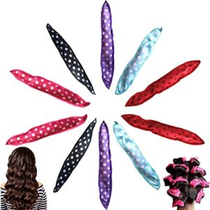 10Pcs Sleep in Rollers, Hair Curlers No Heat, Night Sleep Hair Rollers, Magic Pillow Soft Rollers Hair Care DIY Styling Tools for Long Hair Women