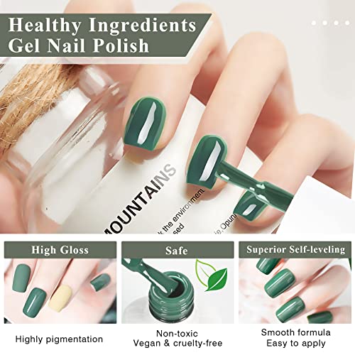 Saviland Gel Nail Polish Kitโ32 Colours Gel Polish Set with Base & Glossy/Matte Top Coat Liner Nail Art Brush Nail Stickers Soak-off U V Gel Poli