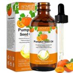 Pumpkin Seed Oil, Organic Pumpkin Seed for Healthier Hair, 100% Pure Organic Cold Pressed Natural Moisturizer, Perfect for Hydrating & Repairing