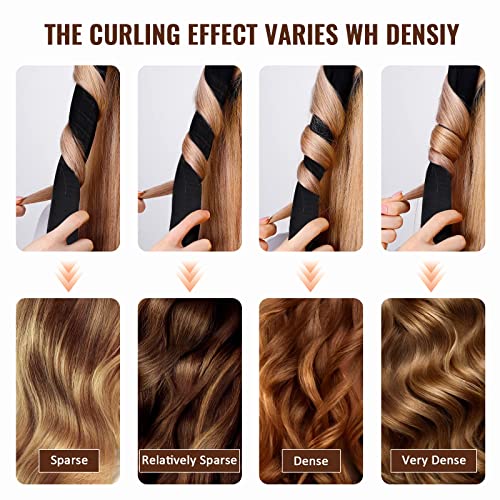Heatless Curling Rod Headband, Heatless Hair Curling Set with Hair Clips, Scrunchie, Combs and Silk Storage Bag, Hair Curlers Lazy DIY Hair Styli