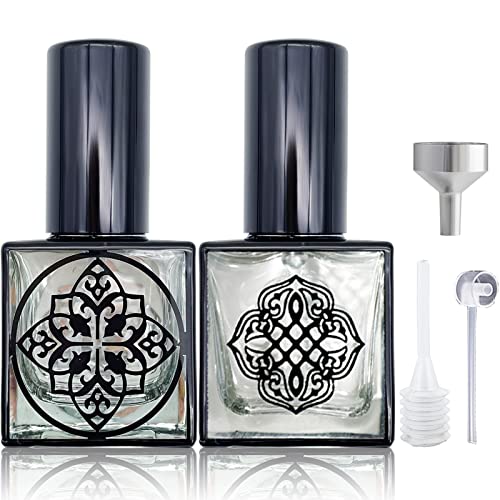 Travel Perfume Atomiser Spray Bottle, Refillable Small Glass Mist Spray Travel Bottle Vintage Hexagon Perfume Travel Bottle Pod Atomizer For Outd