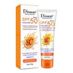 Spf 50 Sun Screen Lotion,Natural Broad Spectrum Sun Block with Vitamin C - Sun Block for Face and Body, Uva/UVB Protection for Most Skin Types Di