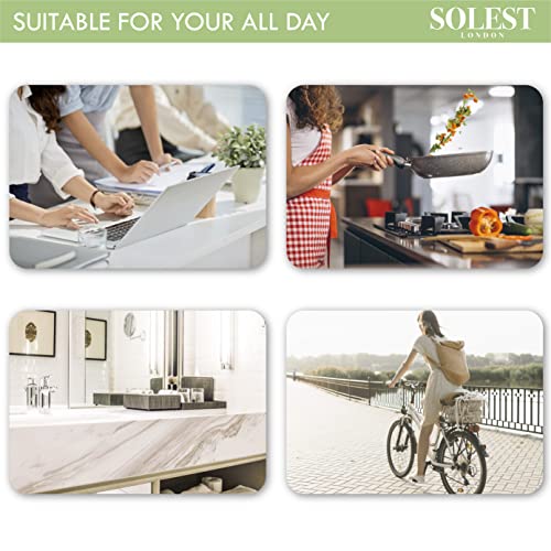 Solest London Hair Claw Clips - Pack of 6 Claw Clip for Women and Girls - 6 Trendy Coloured Claw Clip - 4.3 inch - Hair Claw Clips for all Hair w