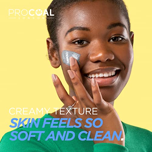 Charcoal Face Masks Skincare for Men and Women 70ml by Procoal - Clay Mask Targets Clogged Pores, Impurities, Toxins & Excess Oil, 100% Recyclabl