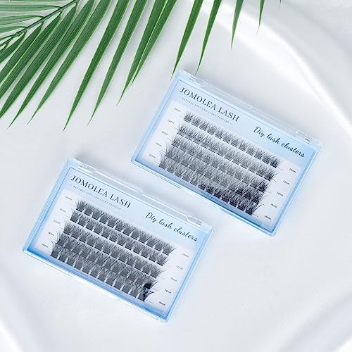 Lashes Cluster, 60 Pcs Mix Individual Lashes Cluster D Curl 10-16 mm Length, DIY Eyelash Extension Reusable Soft Natural False Lashes Fluffy Clus