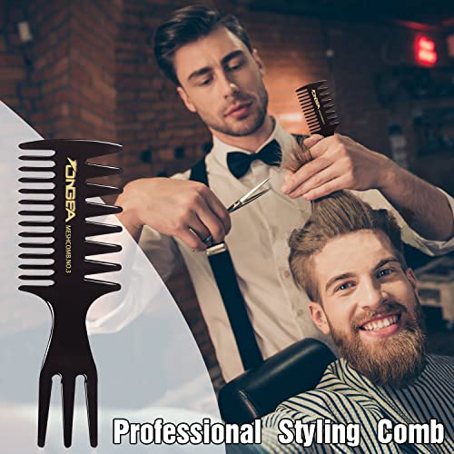 Styling Hair Comb Wide Tooth Comb Fantail Comb Hairdressing Comb Professional Barber Hairstylist Comb Accessories Shaping Wet Barber Double-sided
