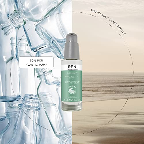 REN Clean Skincare Evercalm™ Redness Relief Serum | Fast -Acting to Reduce & Relieve Redness | Calm Sensitive Skin | Step 2: Treat