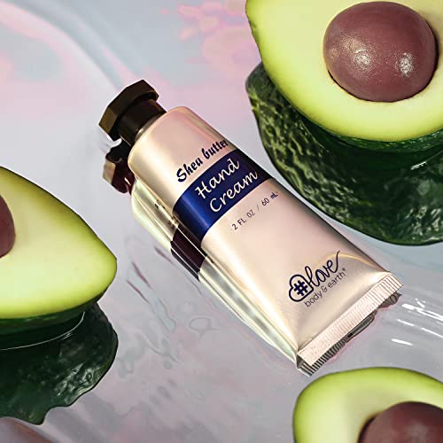 Hand Cream Gift Set for Dry Hands - Moisturizing Hand Cream Enriched with Shea Butter and Vitamin E, 2.0 oz/60ml Travel Size Lotion, Birthday Gif