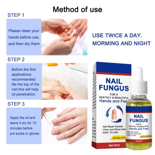 Nail Fungal Treatment, Toenail Treatment Extra Strong Nail Repair Set, Fingernail Toenail Care, Fix Renew Damaged, Broken, Anti Fungus Nail Repai