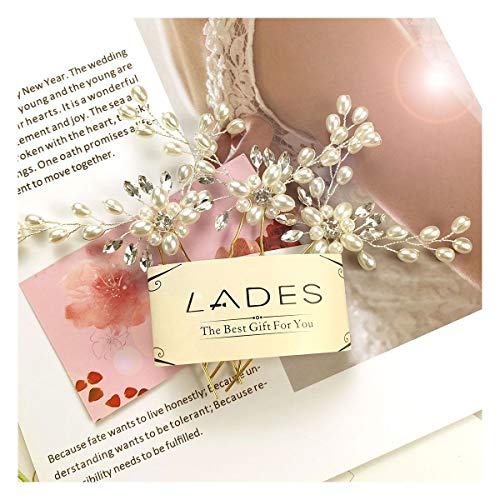 Bridal Hair Pins - 3pcs Fashion Retro Elegant Ladies Pearl Rhinestone Hair Accessories for Wedding Bridal Jewelry Bridal Hair Accessories Headpie