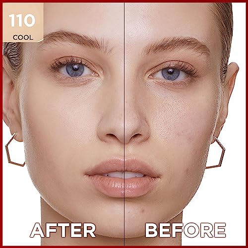 L'Oreal Paris Cover Liquid Foundation, With 4% Niacinamide, Long Lasting, Natural Finish, Available in 20 Shades, SPF 25, Infallible 32H Matte Co