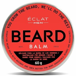 𝗪𝗜𝗡𝗡𝗘𝗥 𝟮𝟬𝟮𝟯* Men Beard Balm, Beard Conditioner with Shea Butter and Pure Argan Oil, Moisturizer and Softener Beard Wax, Safe for Sensitive Skin,