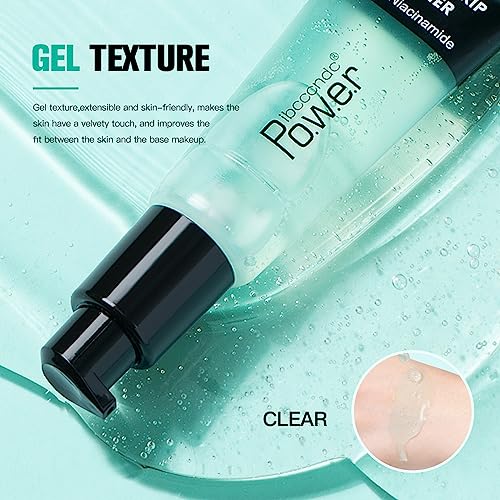 Power Grip Primer - Gel-Based Face Primer - Hydrating Makeup Primer for Face - Gripping Makeup Moisturizing Pores Minimizer - Smoothing, Natural,